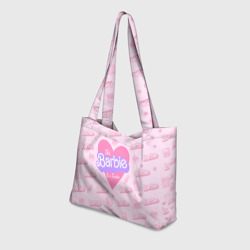Пляжная сумка 3D Эта Барби - учительница: розовый паттерн - фото 2