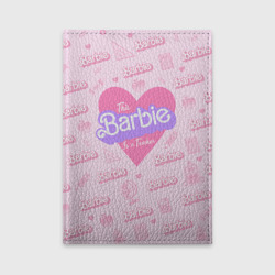 Обложка для автодокументов Эта Барби - учительница: розовый паттерн
