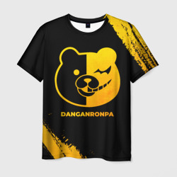 Мужская футболка 3D Danganronpa - gold gradient