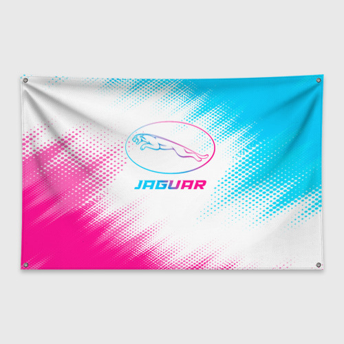 Флаг-баннер Jaguar neon gradient style