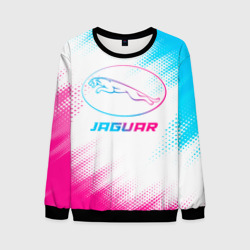Мужской свитшот 3D Jaguar neon gradient style