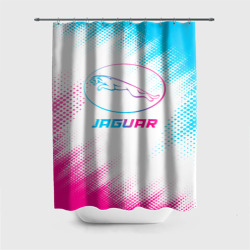 Штора 3D для ванной Jaguar neon gradient style