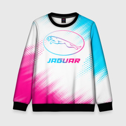 Детский свитшот 3D Jaguar neon gradient style