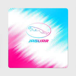 Магнит виниловый Квадрат Jaguar neon gradient style