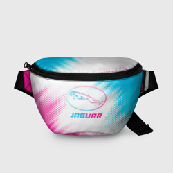 Поясная сумка 3D Jaguar neon gradient style