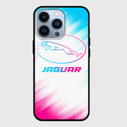 Чехол для iPhone 13 Pro Jaguar neon gradient style