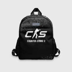 Детский рюкзак 3D Counter-Strike 2 glitch на темном фоне