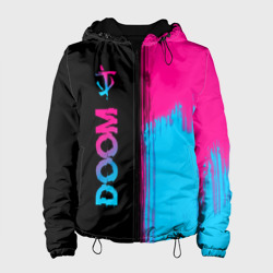 Женская куртка 3D Doom - neon gradient: по-вертикали