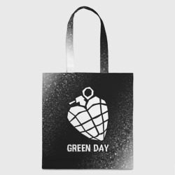 Шоппер 3D Green Day glitch на темном фоне