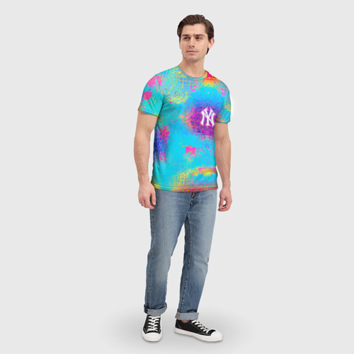 Мужская футболка 3D New York Yankees - baseball team - logo, цвет 3D печать - фото 5