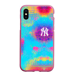 Чехол для iPhone XS Max матовый New York Yankees - baseball team - logo