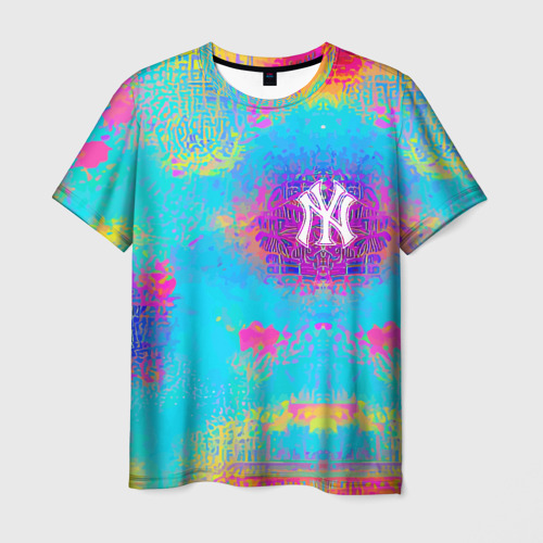 Мужская футболка 3D New York Yankees - baseball team - logo, цвет 3D печать