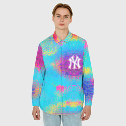 Мужская рубашка oversize 3D New York Yankees - baseball team - logo - фото 2