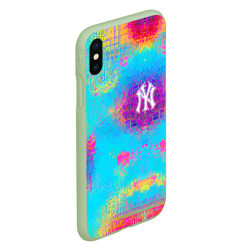 Чехол для iPhone XS Max матовый New York Yankees - baseball team - logo - фото 2