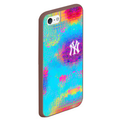 Чехол для iPhone 5/5S матовый New York Yankees - baseball team - logo - фото 2