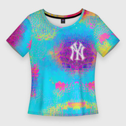 Женская футболка 3D Slim New York Yankees - baseball team - logo