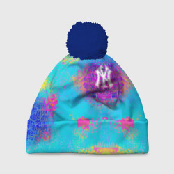 Шапка 3D c помпоном New York Yankees - baseball team - logo