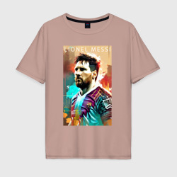 Lionel Messi - football - striker – Мужская футболка хлопок Oversize с принтом купить со скидкой в -16%