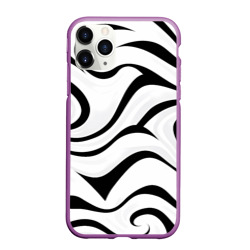 Чехол для iPhone 11 Pro Max матовый Анималистическая абстракция зебры