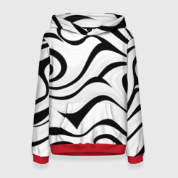 Анималистическая абстракция зебры – Женская толстовка 3D с принтом купить со скидкой в -32%