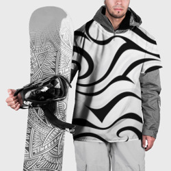 Накидка на куртку 3D Анималистическая абстракция зебры