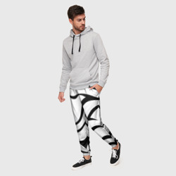 Мужские брюки 3D Анималистическая абстракция зебры - фото 2