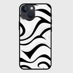 Чехол для iPhone 13 mini Анималистическая абстракция зебры