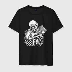 Мужская футболка хлопок Парочка скелетов