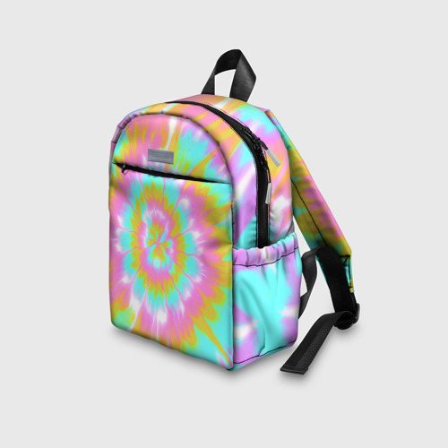 Детский рюкзак 3D Tie-Dye кислотный в стиле барби - фото 5