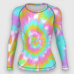 Женский рашгард 3D Tie-Dye кислотный в стиле барби