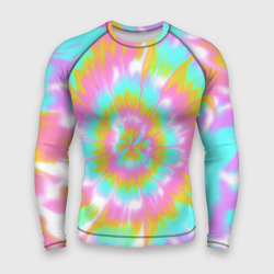 Мужской рашгард 3D Tie-Dye кислотный в стиле барби