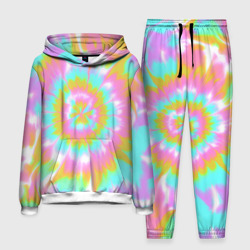 Мужской костюм с толстовкой 3D Tie-Dye кислотный в стиле барби