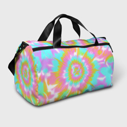 Сумка спортивная 3D Tie-Dye кислотный в стиле барби