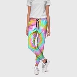 Женские брюки 3D Tie-Dye кислотный в стиле барби - фото 2