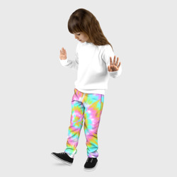 Детские брюки 3D Tie-Dye кислотный в стиле барби - фото 2