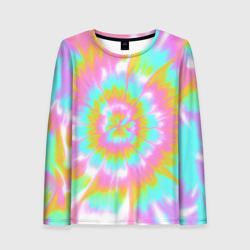 Женский лонгслив 3D Tie-Dye кислотный в стиле барби