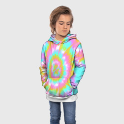 Детская толстовка 3D Tie-Dye кислотный в стиле барби - фото 2