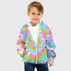 Детская куртка 3D Tie-Dye кислотный в стиле барби - фото 2