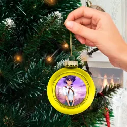 Ёлочный шар стеклянный/пластиковый Бесконечное лето Лена - фото 2