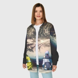 Женская рубашка oversize 3D Cyberpunk Edgerunners Дэвид Люси - фото 2