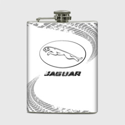 Фляга Jaguar speed на светлом фоне со следами шин