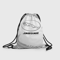 Рюкзак-мешок 3D Jaguar speed на светлом фоне со следами шин