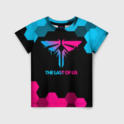 The Last Of Us - neon gradient – Детская футболка 3D с принтом купить со скидкой в -33%