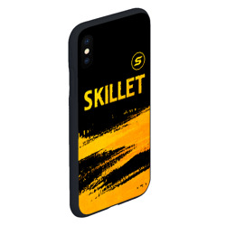 Чехол для iPhone XS Max матовый Skillet - gold gradient: символ сверху - фото 2