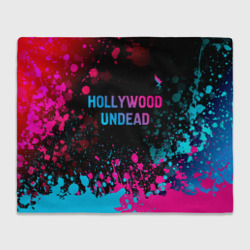 Плед 3D Hollywood Undead - neon gradient: символ сверху