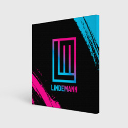 Холст квадратный Lindemann - neon gradient