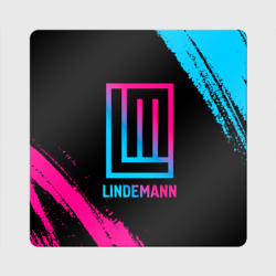 Магнит виниловый Квадрат Lindemann - neon gradient
