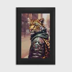 Ежедневник Cool leopard - urban style - neural network