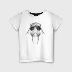 Детская футболка хлопок Морж модный