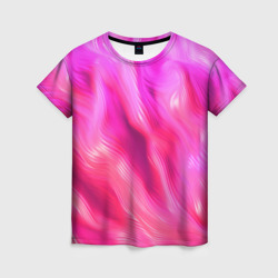 Женская футболка 3D Pink abstract   texture